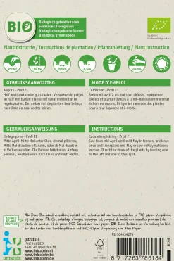 Intratuin Einlegegurke (Cucumis sativus 'Profi F1') (BIO) Samen| Gemüsesamen|Saatgut