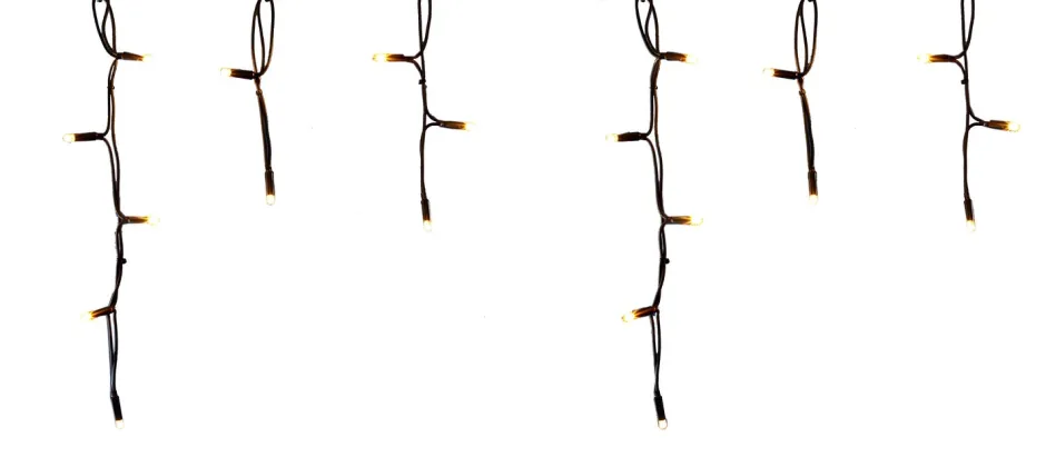 Intratuin Eisregen-Lichterkette 'Connect de luxe' 4 m mit 100 LEDs klassisch warm| Eisregen Lichterketten