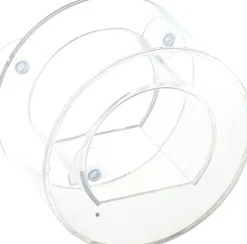 Intratuin Fenster-Vogelfutterhaus transparent D 13  H 8 cm| Gartenvögel|Vogelfutterhäuser