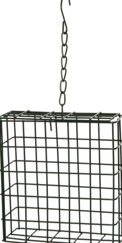 Intratuin Fettblockhalter grün 14 x 5 x 21,5 cm| Gartenvögel|Vogelfutterhäuser