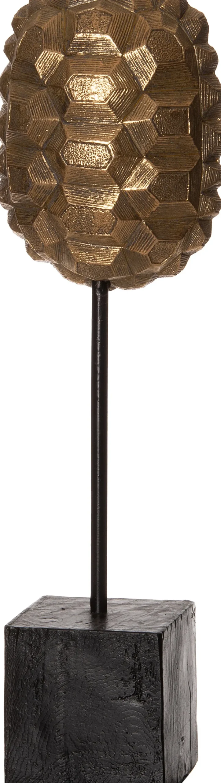 Intratuin Figur Schildkröte mit Ständer gold 11 x 8 x 38 cm| Dekofiguren & -Objekte