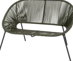 Intratuin Gartenbank Tess grün 117 x 67,2 x 81,5 cm| Gartenbänke