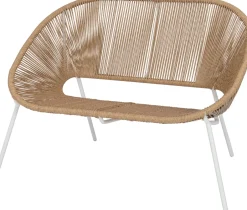 Intratuin Gartenbank Tess beige  117 x 67,2 x 81,5 cm| Gartenbänke