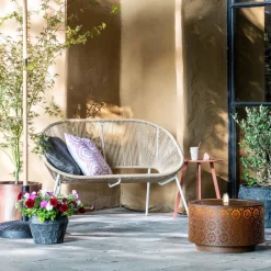 Intratuin Gartenbank Tess beige  117 x 67,2 x 81,5 cm| Gartenbänke