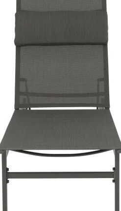 Intratuin Gartenliege Reza anthrazit 190 x 54,5 x 33 cm| Gartenliegen