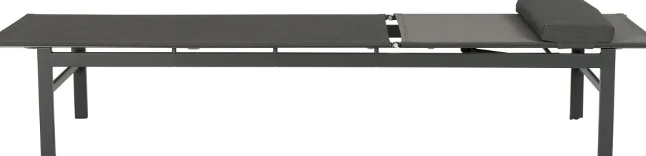 Intratuin Gartenliege Reza anthrazit 190 x 54,5 x 33 cm| Gartenliegen