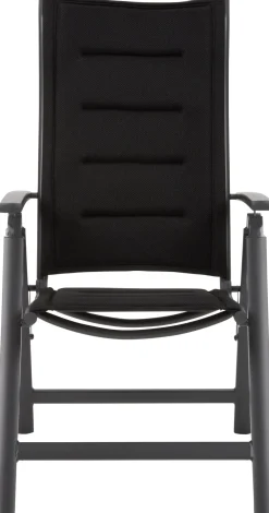 Intratuin Gartenstuhl verstellbar Haikou 3D schwarz| Gartenstühle|Verstellbare Gartentühle