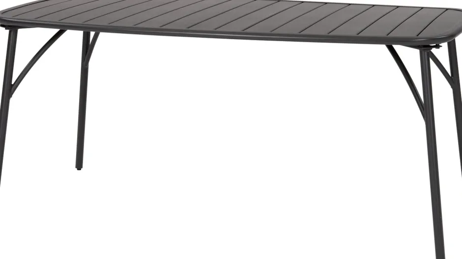 Intratuin Gartentisch Olle anthrazit 162,8 x 90 x 73 cm| Esstische