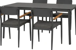 Intratuin Gartentisch Suze grau 160 x 90 x 75 cm| Esstische