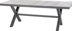Intratuin Gartentisch Thor grau 205 x 101 x 73 cm| Esstische