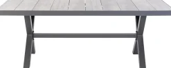 Intratuin Gartentisch Thor grau 205 x 101 x 73 cm| Esstische