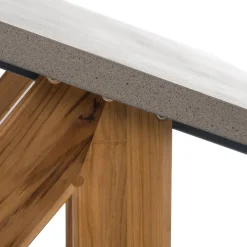 Intratuin Gartentisch Wout grau 180 x 90 x 77 cm| Esstische