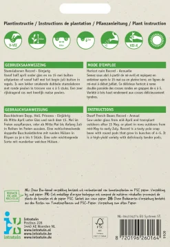 Intratuin Gemüsesamen Buschbohnen (Phaseolus vulgaris 'Record')| Gemüsesamen|Saatgut