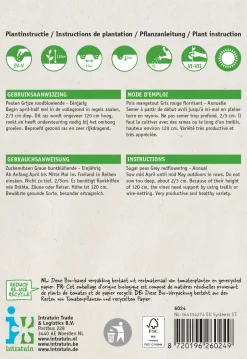 Intratuin Gemüsesamen Zuckererbsen (Pisum sativum 'Grijze Roodbloeiende')| Gemüsesamen|Saatgut