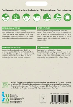 Intratuin Gemüsesamen Zuckererbsen (Pisum sativum 'Grijze Roodbloeiende')| Gemüsesamen|Saatgut