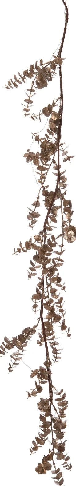 Intratuin Girlande mit Blättern creme 130 cm| Weihnachtsgirlanden & Lametta