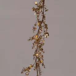 Intratuin Girlande mit Blättern creme 130 cm| Weihnachtsgirlanden & Lametta