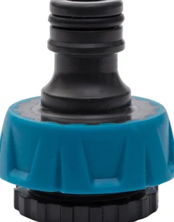 Intratuin Hahnstück 1/2 & 3/4 schwarz/blau| Gießen & Bewässerung|Gartenschlauch Zubehör