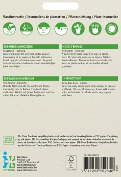 Intratuin Hainblume himmelblau (Nemophila insignis) Blumensamen| Saatgut|Blühende Pflanzen