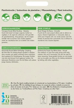 Intratuin Herbstrübe (Brassica rapa 'Runde Weiße Rotköpfige') Samen| Gemüsesamen|Saatgut