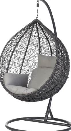 Intratuin Hängesessel Inge anthrazit| Gartenstühle|Hängesessel