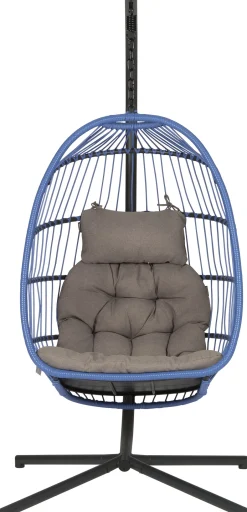 Intratuin Hängesessel mit Gestell klappbar Pax violett| Gartenstühle|Hängesessel