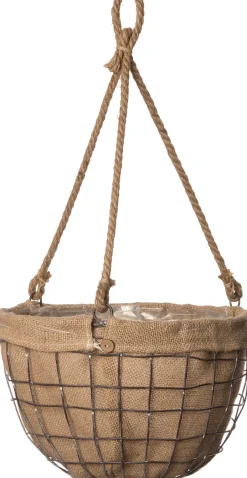 Intratuin Hängetopf natur D 25 H 16 cm| Blumenampeln & Hängetöpfe|Blumentöpfe & Pflanzgefäße