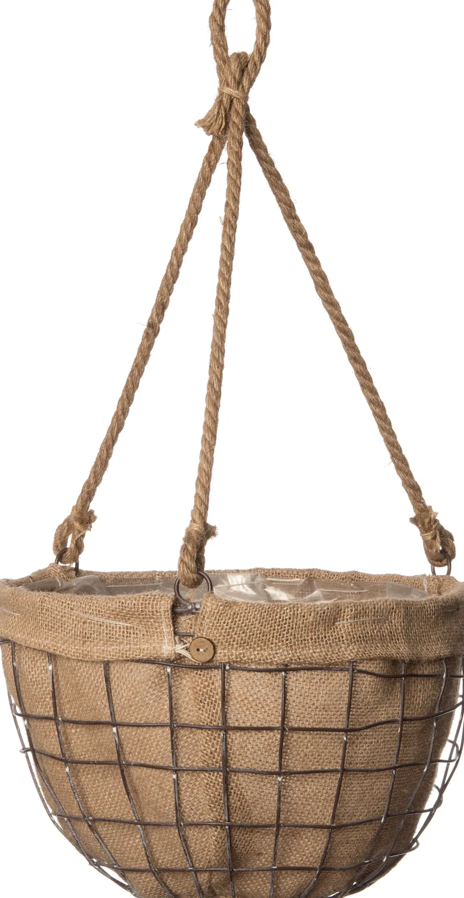 Intratuin Hängetopf natur D 25 H 16 cm| Blumenampeln & Hängetöpfe|Blumentöpfe & Pflanzgefäße