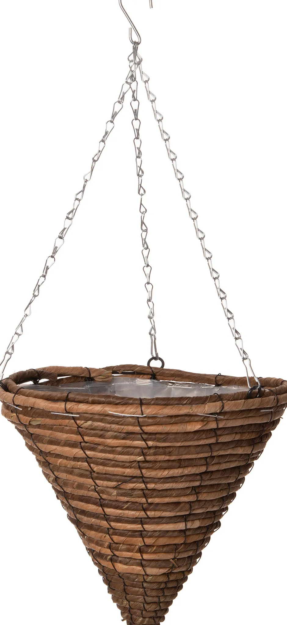 Intratuin Hängetopf Sem natur D 24 H 25 cm| Blumenampeln & Hängetöpfe|Blumentöpfe & Pflanzgefäße