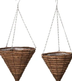 Intratuin Hängetopf Sem natur D 24 H 25 cm| Blumenampeln & Hängetöpfe|Blumentöpfe & Pflanzgefäße