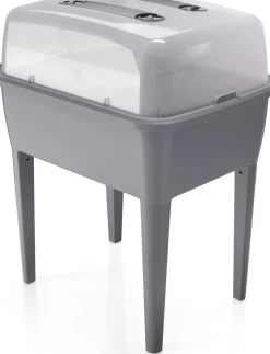 Intratuin Hochbeet Anzuchtkasten grau 77 x 58 x 96,3 cm| Anzuchtkästen & Mini-Gewächshäuser