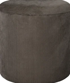 Intratuin Hocker mit Stauraum Ribbel grau D 40 H 40 cm| Poufs