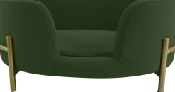 Intratuin Hundekorb Olivia grün 64 x 41 x 24 cm| Hundebetten & Hundekörbe