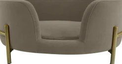 Intratuin Hundekorb Olivia grau 64 x 41 x 24 cm| Hundebetten & Hundekörbe