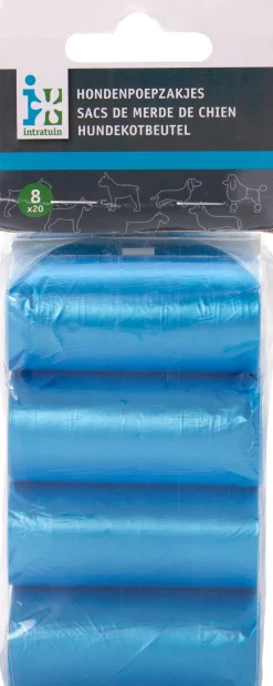 Intratuin Hundekotbeutel blau 8 x 20 St.| Hundekotbeutel