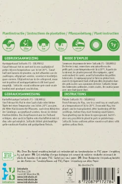 Intratuin Kartoffel (Solanum tuberosum 'Soltastic F1') (BIO) Samen| Gemüsesamen|Saatgut