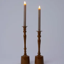 Intratuin Kerzenhalter Heros braun D 9 H 36 cm| Kerzenständer