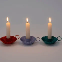 Intratuin Kerzenständer Dejan blau 11 x 9 x 3 cm| Kerzenständer