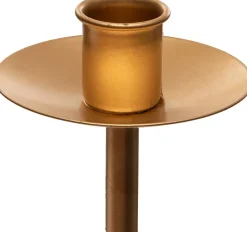 Intratuin Kerzenständer für Flaschenöffnung gold 7,5 x 7,5 x 7,5 cm| Kerzenständer