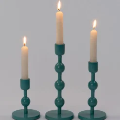 Intratuin Kerzenständer Katy blau D 9 H 12 cm| Kerzenständer