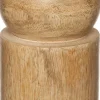 Intratuin Kerzenständer Khan Holz D 7 cm H 25 cm| Kerzenständer