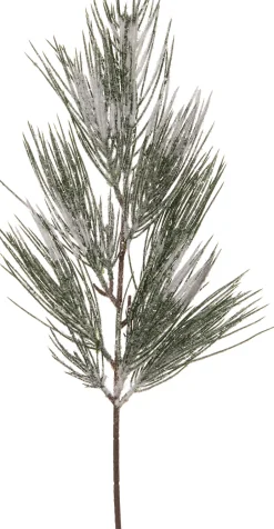 Intratuin Künstlicher Tannenzweig mit Schnee 51 cm| Weihnachtszweige & -Blumen