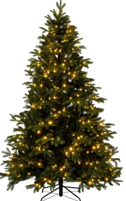 Intratuin künstlicher Weihnachtsbaum Metta mit 500 warmweißen Lichtern D 145 H 210 cm| Künstliche Weihnachtsbäume