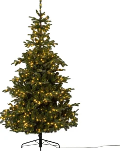 Intratuin Künstlicher Weihnachtsbaum Nordman grün D 130 H 210 cm mit 800 LEDs warmweiß| Künstliche Weihnachtsbäume