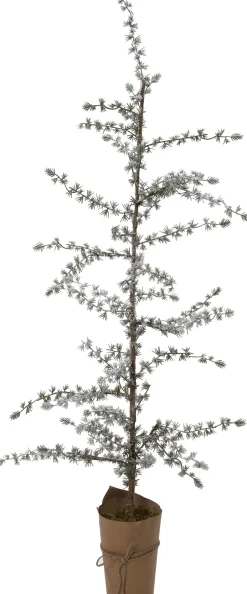 Intratuin künstlicher Weihnachtsbaum mit Schnee und Beleuchtung 28 x 15 x 130 cm| Künstliche Weihnachtsbäume