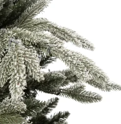 Intratuin künstlicher Weihnachtsbaum Glis frosted grün D 140 H 215 cm| Künstliche Weihnachtsbäume