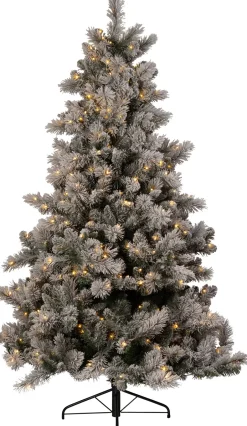 Intratuin Künstlicher Weihnachtsbaum Mesa mit Schnee grün D 140 H 210 cm mit 450s warmweiß| Künstliche Weihnachtsbäume