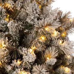 Intratuin Künstlicher Weihnachtsbaum Mesa mit Schnee grün D 140 H 210 cm mit 450s warmweiß| Künstliche Weihnachtsbäume