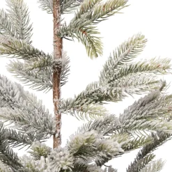 Intratuin künstlicher Weihnachtsbaum mit Schnee grün mit Jute-Fuß D 50 H 150 cm| Künstliche Weihnachtsbäume