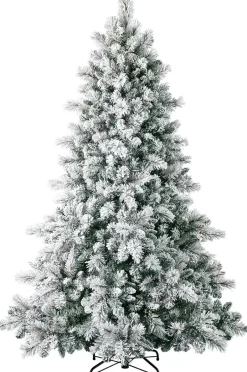 Intratuin Künstlicher Weihnachtsbaum Mesa mit Schnee grün D 140 H 210 cm| Künstliche Weihnachtsbäume